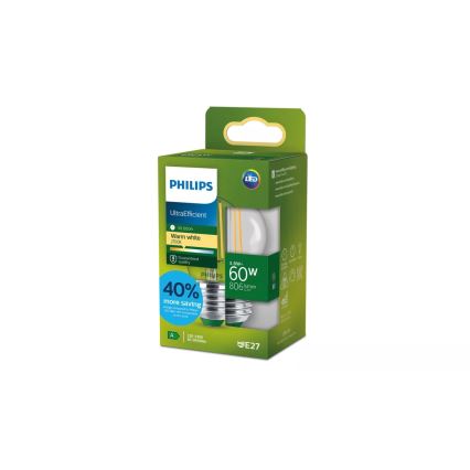 Світлодіодна лампа ULTRAEFFICIENT VINTAGE Philips P45 E27/3,8W/230V 2700K