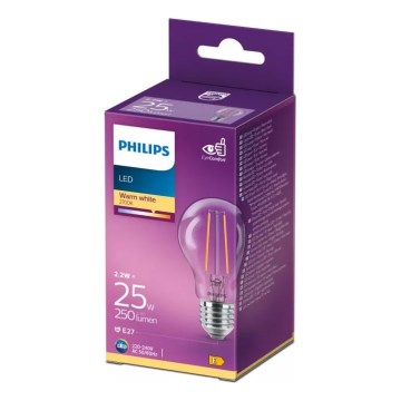 Світлодіодна лампа VINTAGE Philips A60 E27/2,2W/230V 2700K