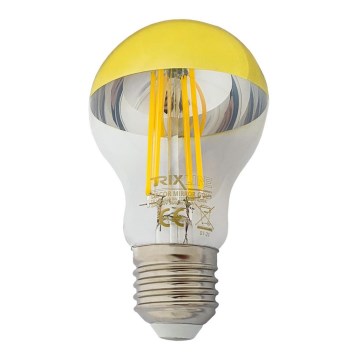 Світлодіодна лампа з дзеркальним ковпачком DECOR MIRROR A60 E27/8W/230V 4200K золота