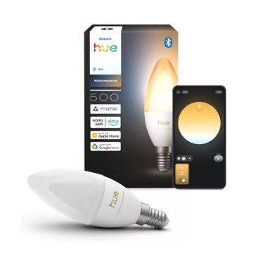 Світлодіодна лампа з можливістю регулювання яскравості Philips Hue White Ambiance B39 E14/3,7W/230V 1000-20000K