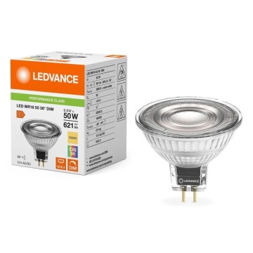 Світлодіодна лампа з регулюванням яскравості MR16 GU5,3/6,8W/12V 3000K 36° CRI 90 - Ledvance