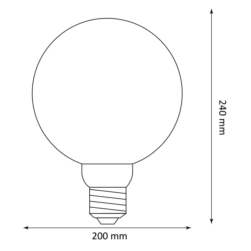 Світлодіодна лампочка DECO VINTAGE G200 E27/4W/230V 1800K