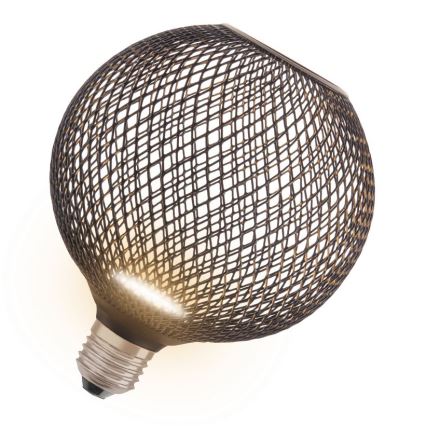 Світлодіодна лампочка DECOR FLAT G125 E27/3,5W/230V 2700K чорний - Osram