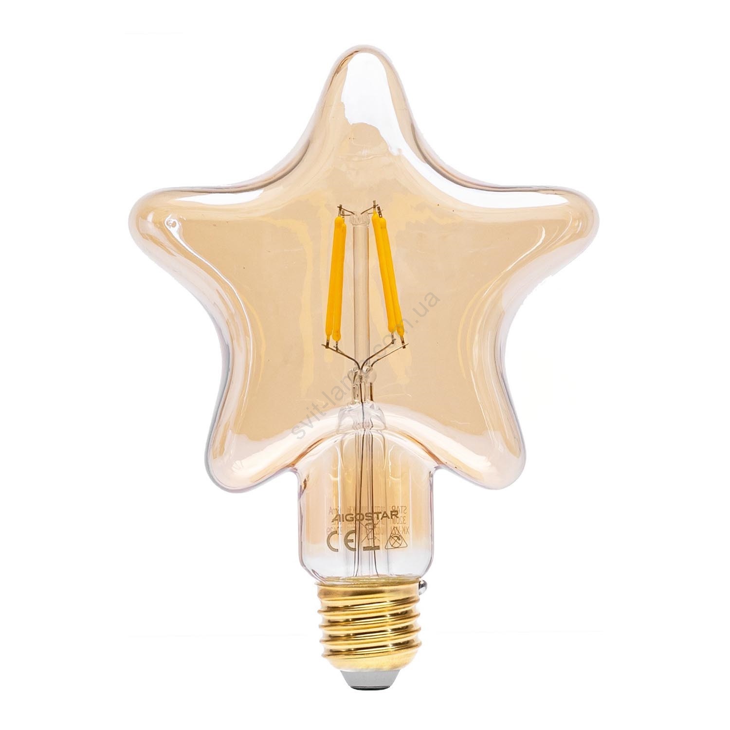 Світлодіодна лампочка FILAMENT E27/4W/230V 1800K зірка - Aigostar