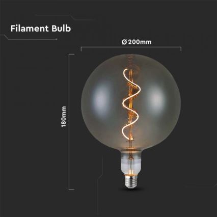 Світлодіодна лампочка FILAMENT G200 E27/4W/230V 2700K