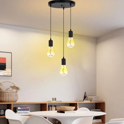 Світлодіодна лампочка FILAMENT SHAPE A60 E27/4W/230V 1800K жовтий