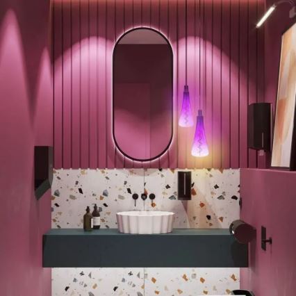 Світлодіодна лампочка FILAMENT SHAPE T110 E27/5W/230V 1800K фіолетовий