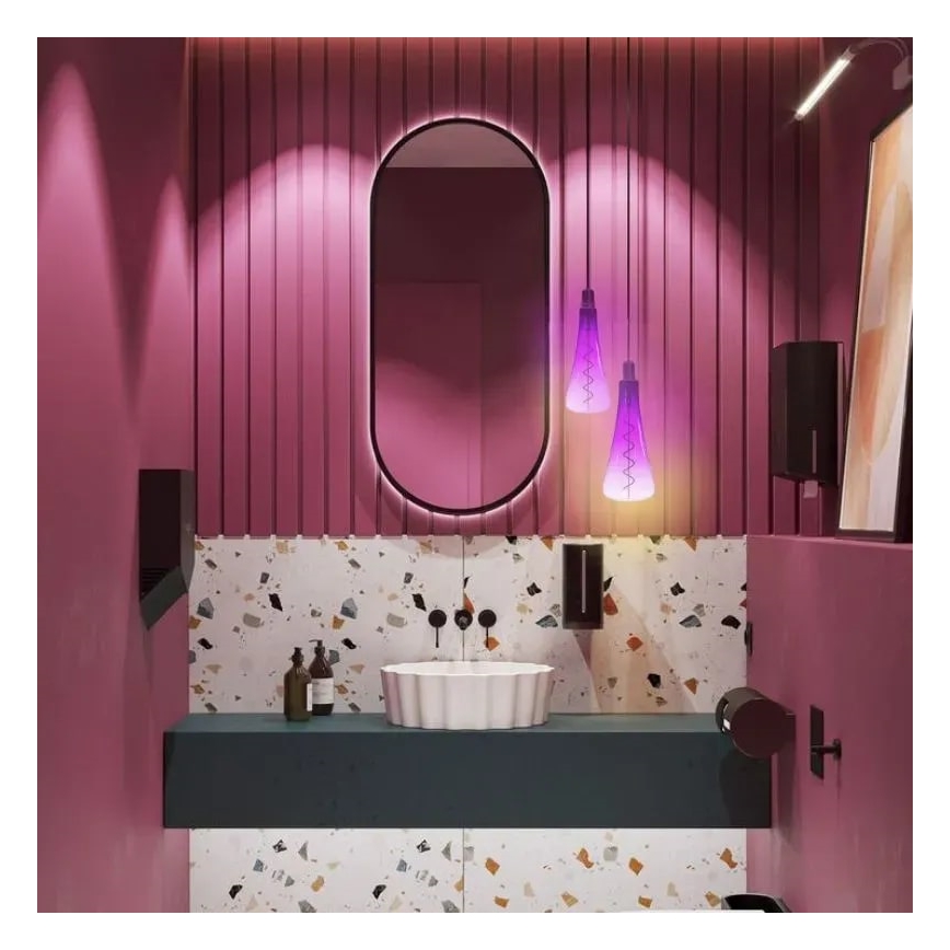 Світлодіодна лампочка FILAMENT SHAPE T110 E27/5W/230V 1800K фіолетовий