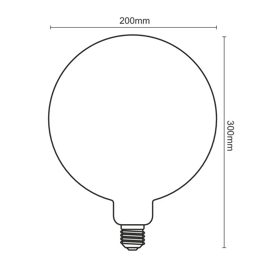 Світлодіодна лампочка FILAMENT SPIRAL VINTAGE G200 E27/4W/230V 2000K