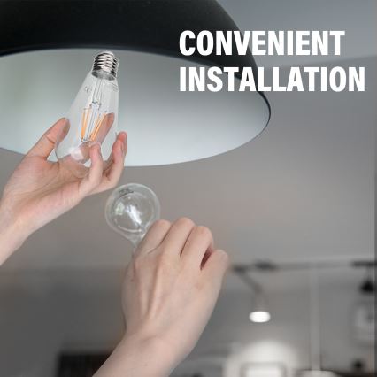 Світлодіодна лампочка FILAMENT ST64 E27/4W/230V 2700K - Aigostar