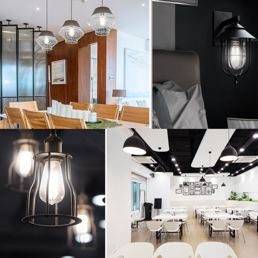 Світлодіодна лампочка FILAMENT ST64 E27/6W/230V 6500K - Aigostar