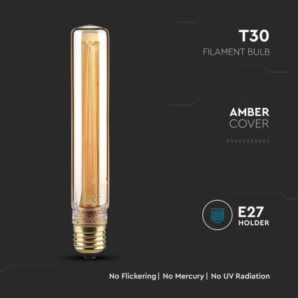 Світлодіодна лампочка FILAMENT T30 E27/2W/230V 1800K Art Edition