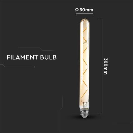 Світлодіодна лампочка FILAMENT T30 E27/7W/230V 2200K