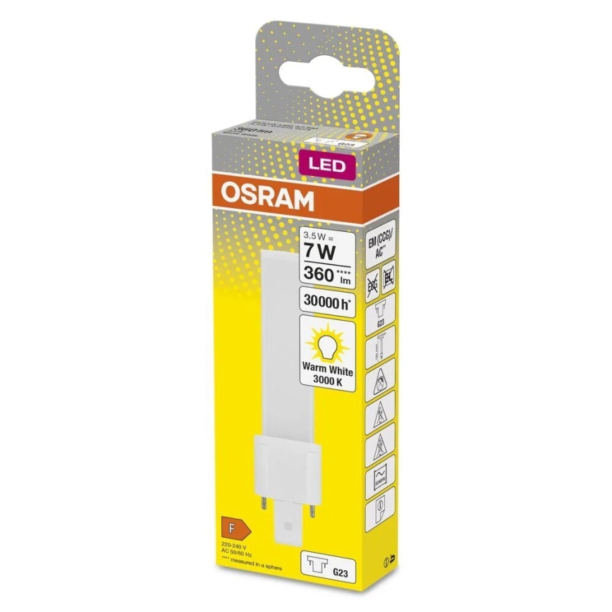 Світлодіодна лампочка G23/3,5W/230V 3000K - Osram