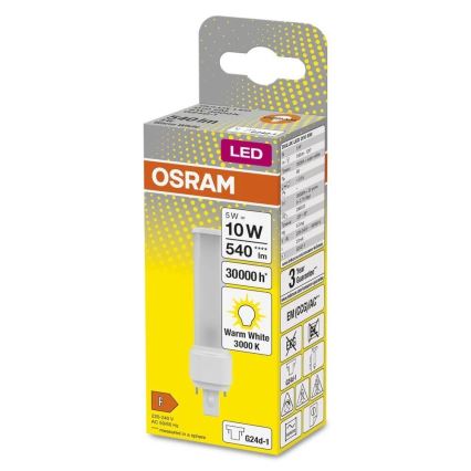 Світлодіодна лампочка G24d-1/5W/230V 3000K - Osram