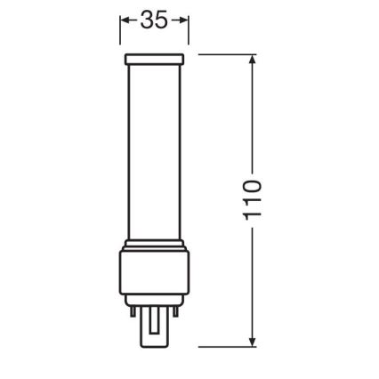 Світлодіодна лампочка G24d-1/5W/230V 3000K - Osram