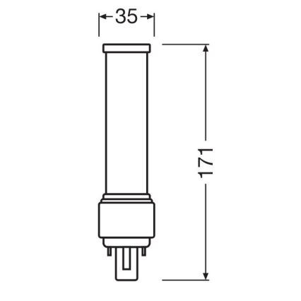 Світлодіодна лампочка G24d-3/9W/230V 3000K - Osram