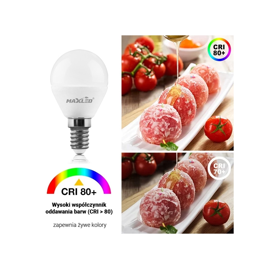 Світлодіодна лампочка G45 E14/7W/230V 4000K