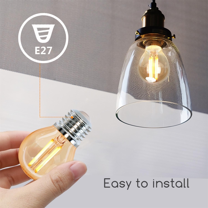 Світлодіодна лампочка G45 E27/4W/230V 2200K - Aigostar