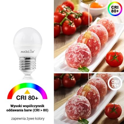 Світлодіодна лампочка G45 E27/8W/230V 4000K