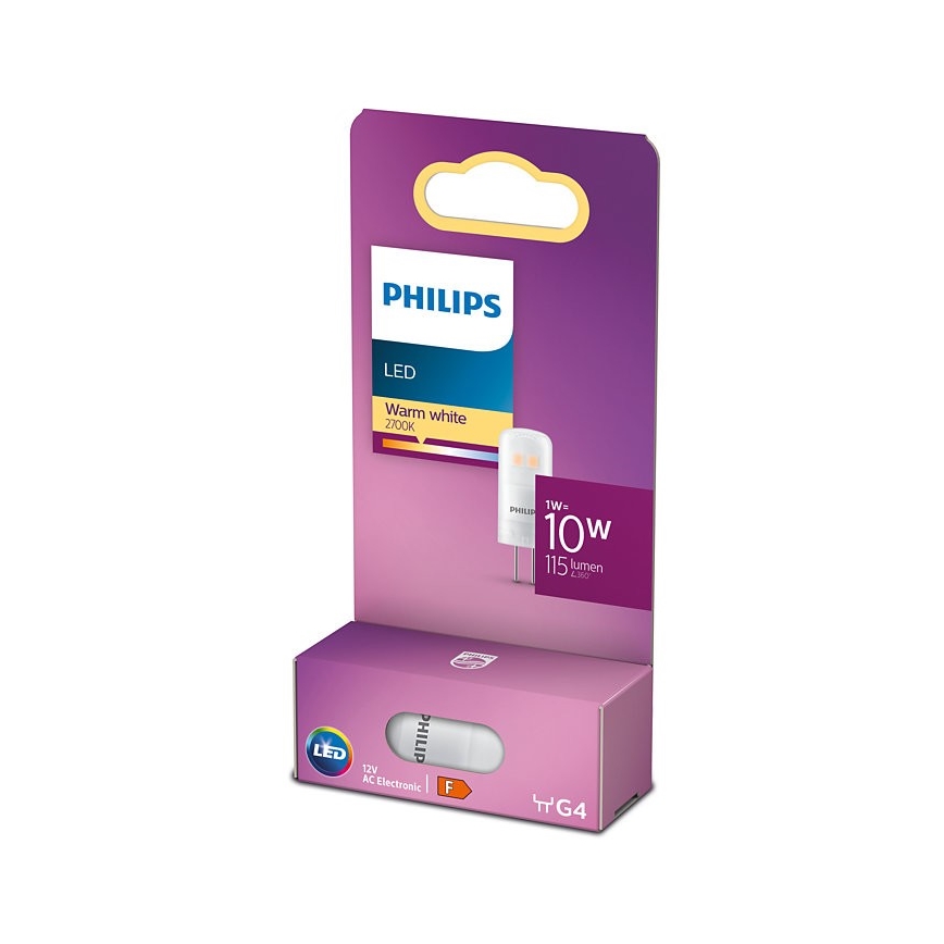 Світлодіодна лампочка Philips G4/1W/12V 2700K