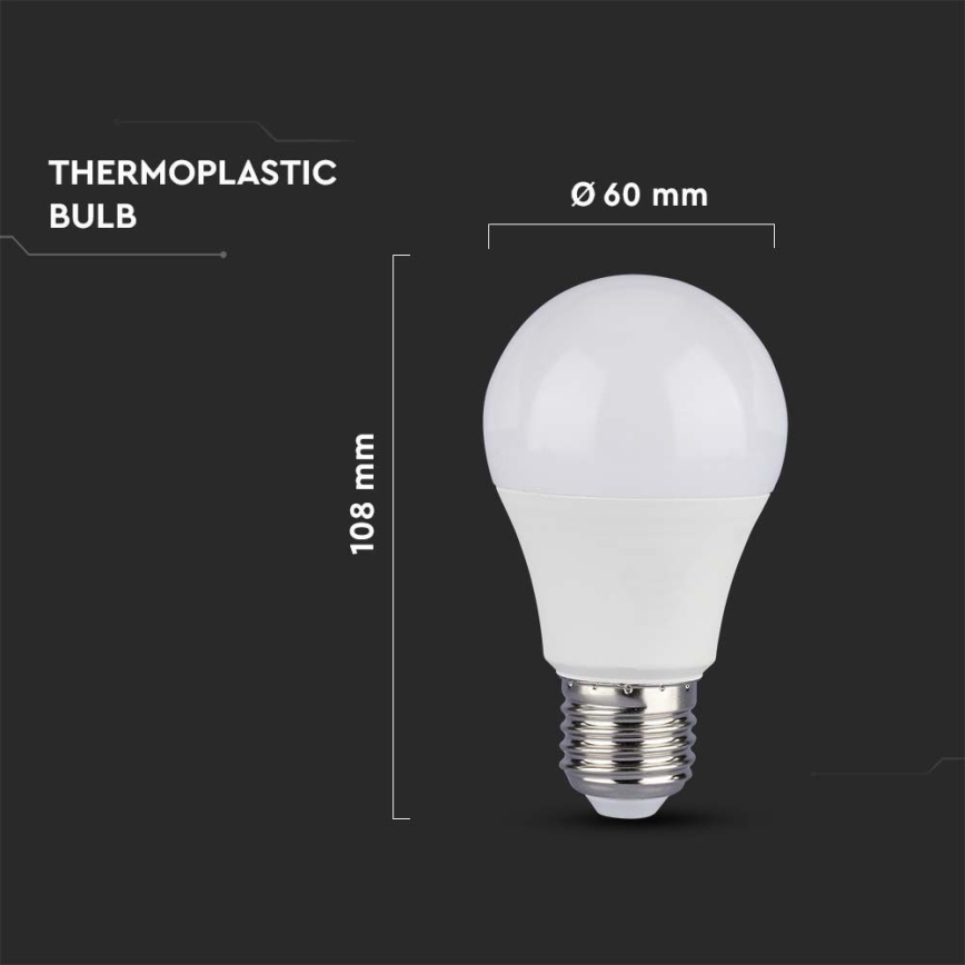 Світлодіодна лампочка SAMSUNG CHIP A60 E27/8,5W/230V 6500K