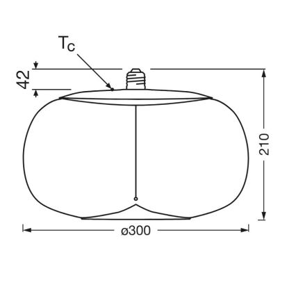 Світлодіодна лампочка VINTAGE FILAMENT E27/2,5W/230V 2700K - Osram