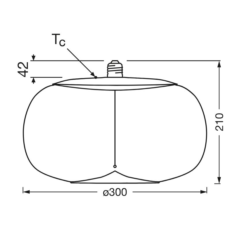 Світлодіодна лампочка VINTAGE FILAMENT E27/2,5W/230V 2700K - Osram