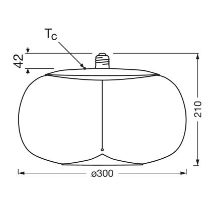 Світлодіодна лампочка VINTAGE FILAMENT E27/4W/230V 1800K димчастий - Osram