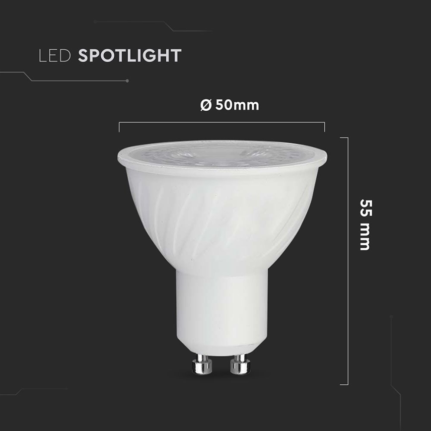 Світлодіодна лампочка з регулюванням яскравості GU10/6W/230V 6500K 38°