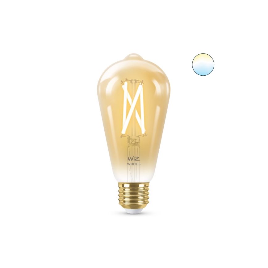 Світлодіодна лампочка з регулюванням яскравості VINTAGE FILAMENT ST64 E27/7W/230V 2000-5000K CRI 90 Wi-Fi - WiZ