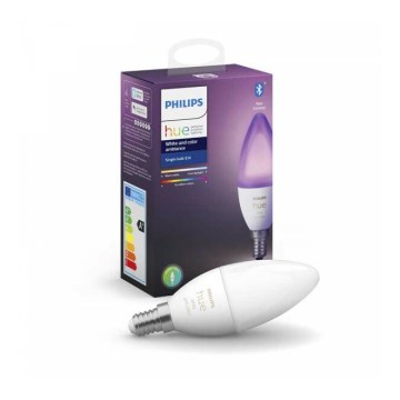 Світлодіодна лампочка з регульованою яскравістю Philips Hue WHITE AND COLOR AMBIANCE B39 E14/5,3W/230V 2200K - 6500K