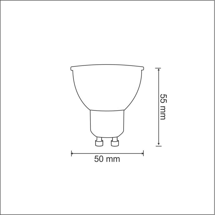 Світлодіодна лампочка 1xGU10/3,5W/230V 3000K