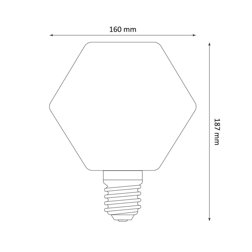 Світлодіодна лампочка DECO VINTAGE LB160 E27/4W/230V 1800K