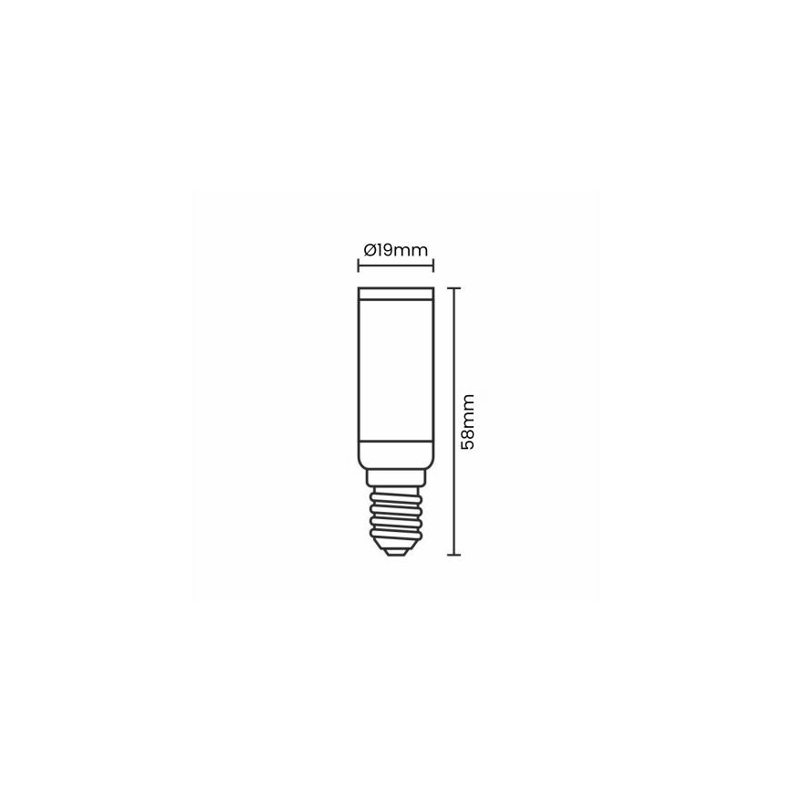 Світлодіодна лампочка E14/4,5W/230V 2800K