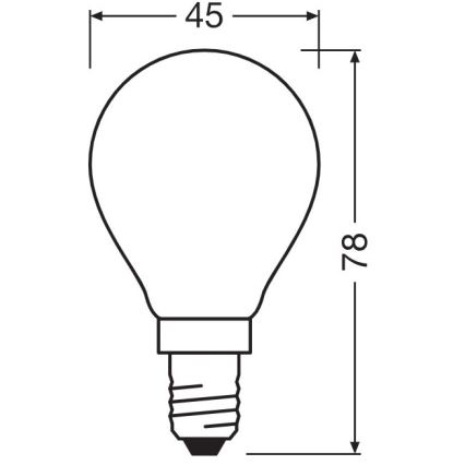 Світлодіодна лампочка E14/5,5W/230V 2700K - Osram