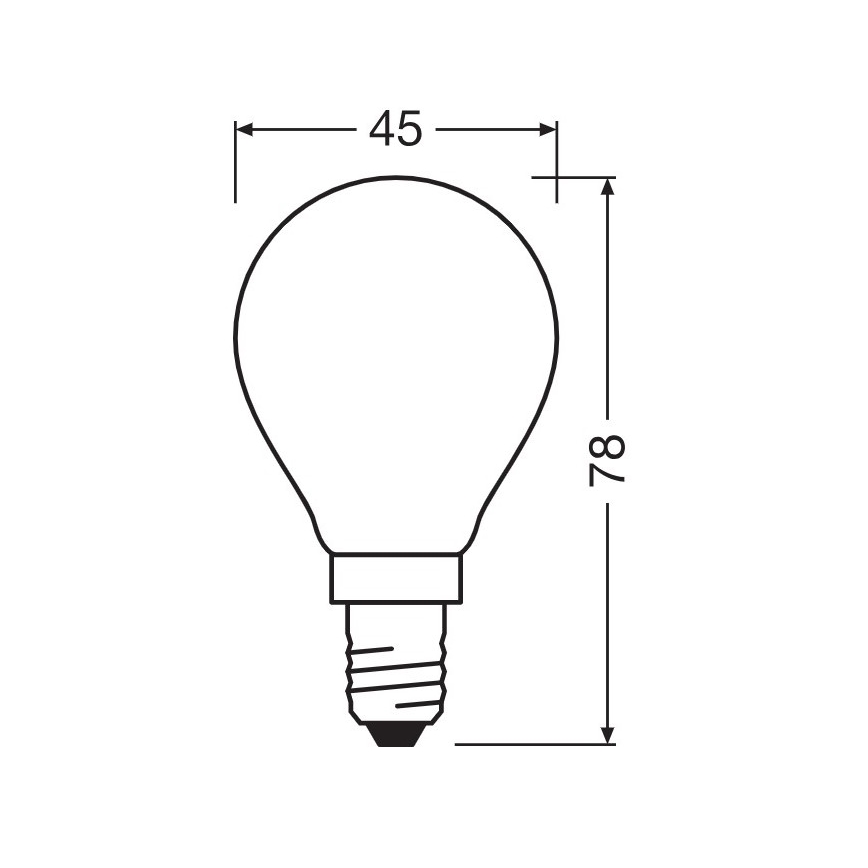 Світлодіодна лампочка E14/5,5W/230V 2700K - Osram