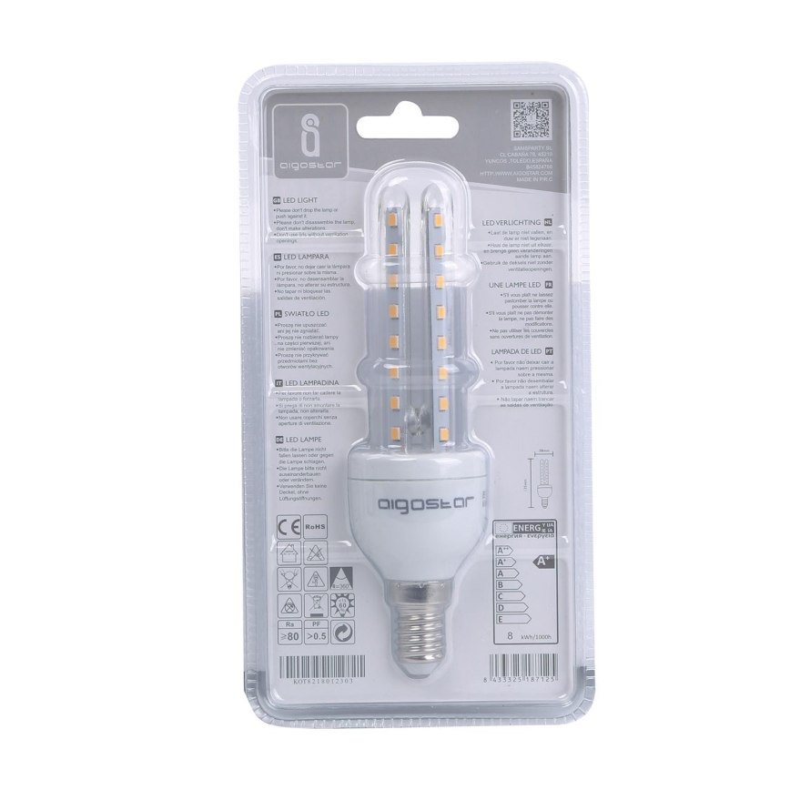 Світлодіодна лампочка E14/8W/230V 3000K - Aigostar