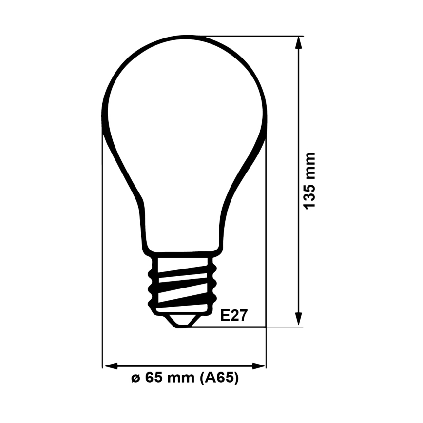 Світлодіодна лампочка E27/18W/230V 4200K