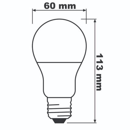 Світлодіодна лампочка ECO E27/8,5W/230V 4000K 806lm