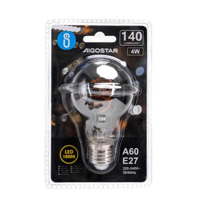 Світлодіодна лампочка FILAMENT A60 E27/4W/230V 1800K - Aigostar