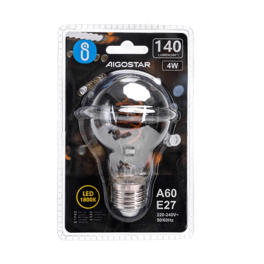 Світлодіодна лампочка FILAMENT A60 E27/4W/230V 1800K - Aigostar