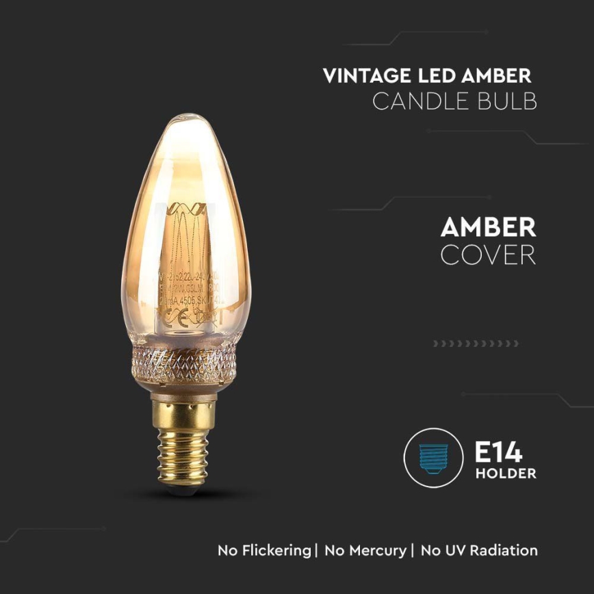 Світлодіодна лампочка FILAMENT E14/2W/230V 1800K Art Edition
