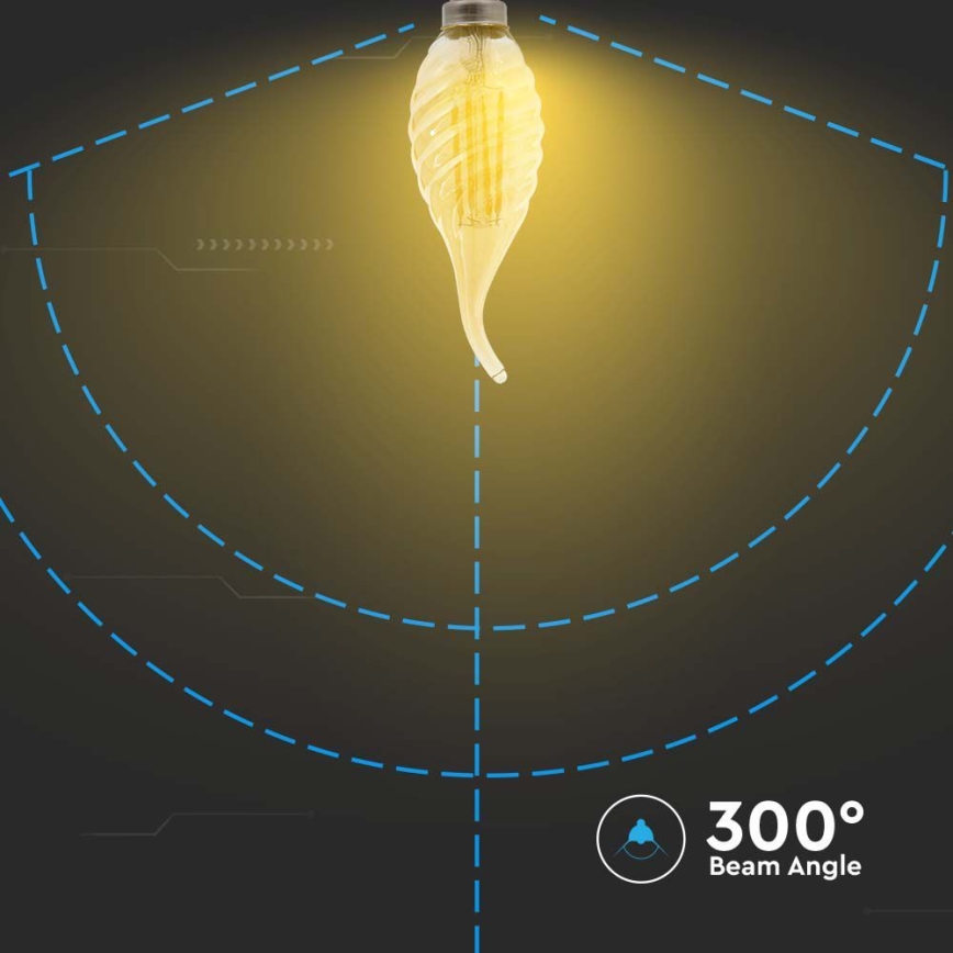 Світлодіодна лампочка FILAMENT E14/4W/230V 2200K