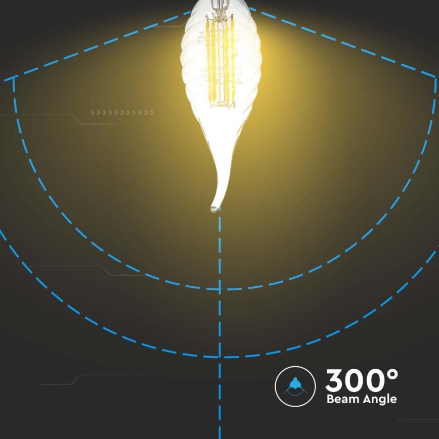 Світлодіодна лампочка FILAMENT E14/4W/230V 3000K