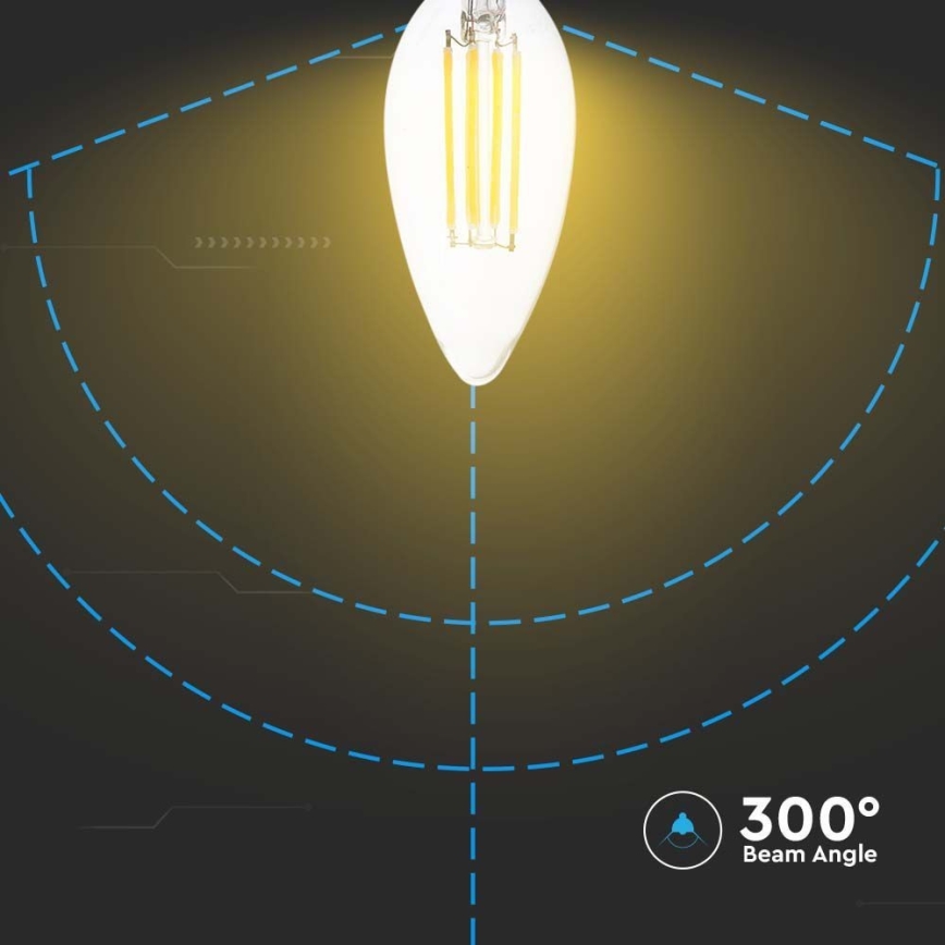 Світлодіодна лампочка FILAMENT E14/5,5W/230V 3000K