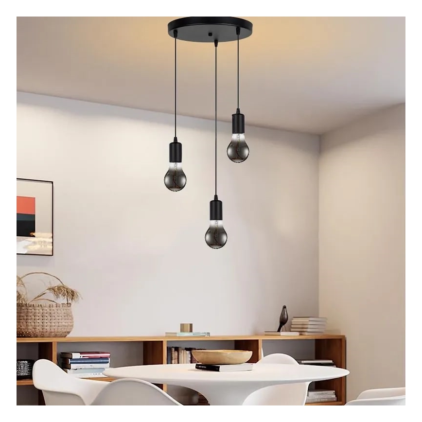 Світлодіодна лампочка FILAMENT SHAPE A60 E27/4W/230V 1800K димчастий