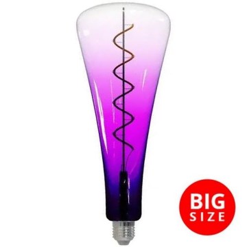 Світлодіодна лампочка FILAMENT SHAPE T110 E27/5W/230V 1800K фіолетовий