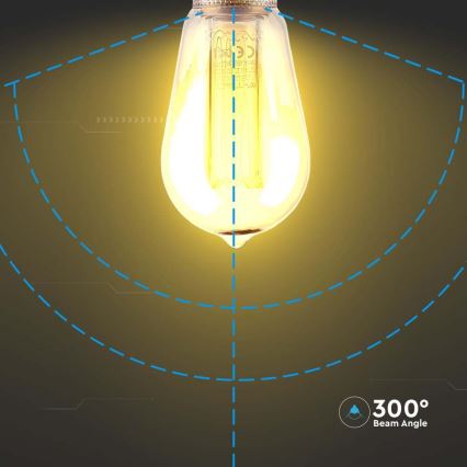 Світлодіодна лампочка FILAMENT ST64 E27/4W/230V 1800K Art Edition