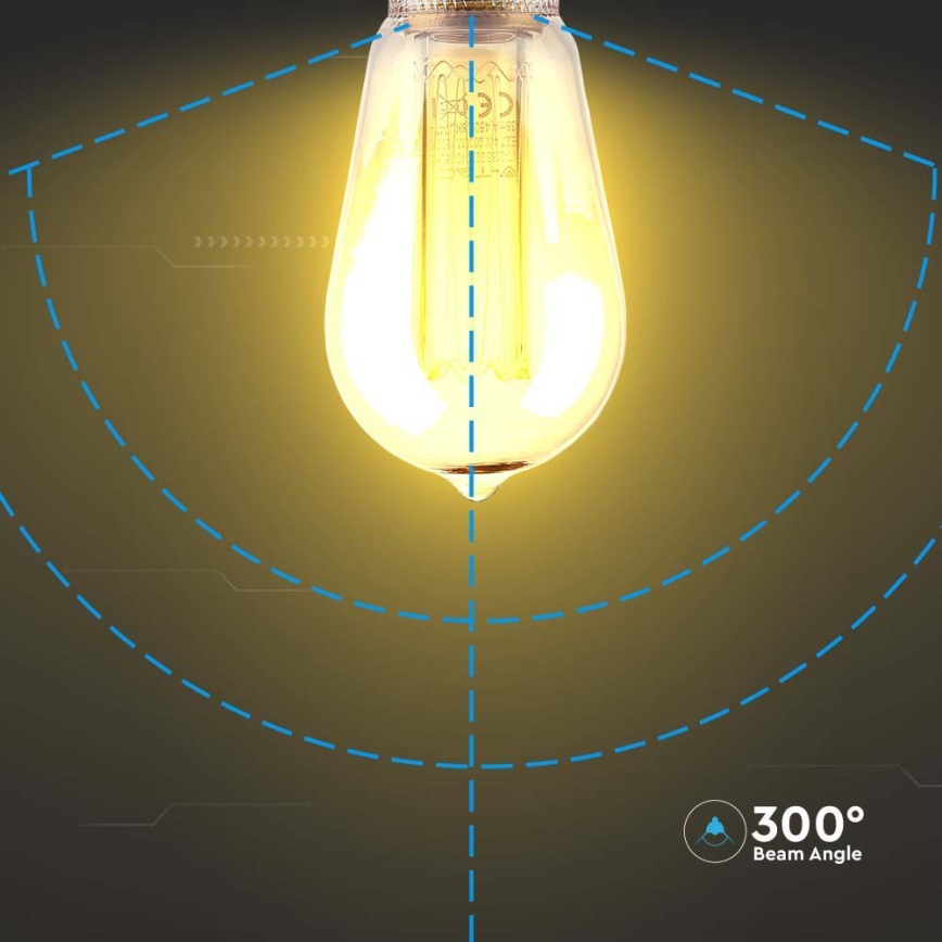 Світлодіодна лампочка FILAMENT ST64 E27/4W/230V 1800K Art Edition